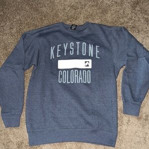 Blue crewneck sweatshirt Keystone Colorado size medium